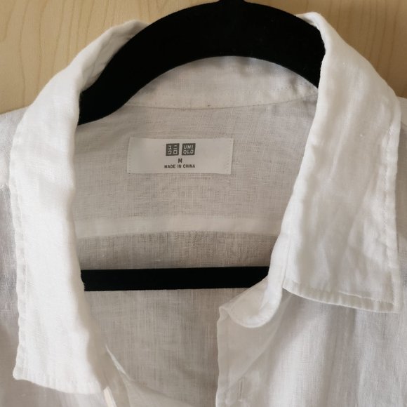 Uniqlo Premium Linen Long-Sleeve Shirt (Size M) - 5 Different Colors - Picture 2 of 11